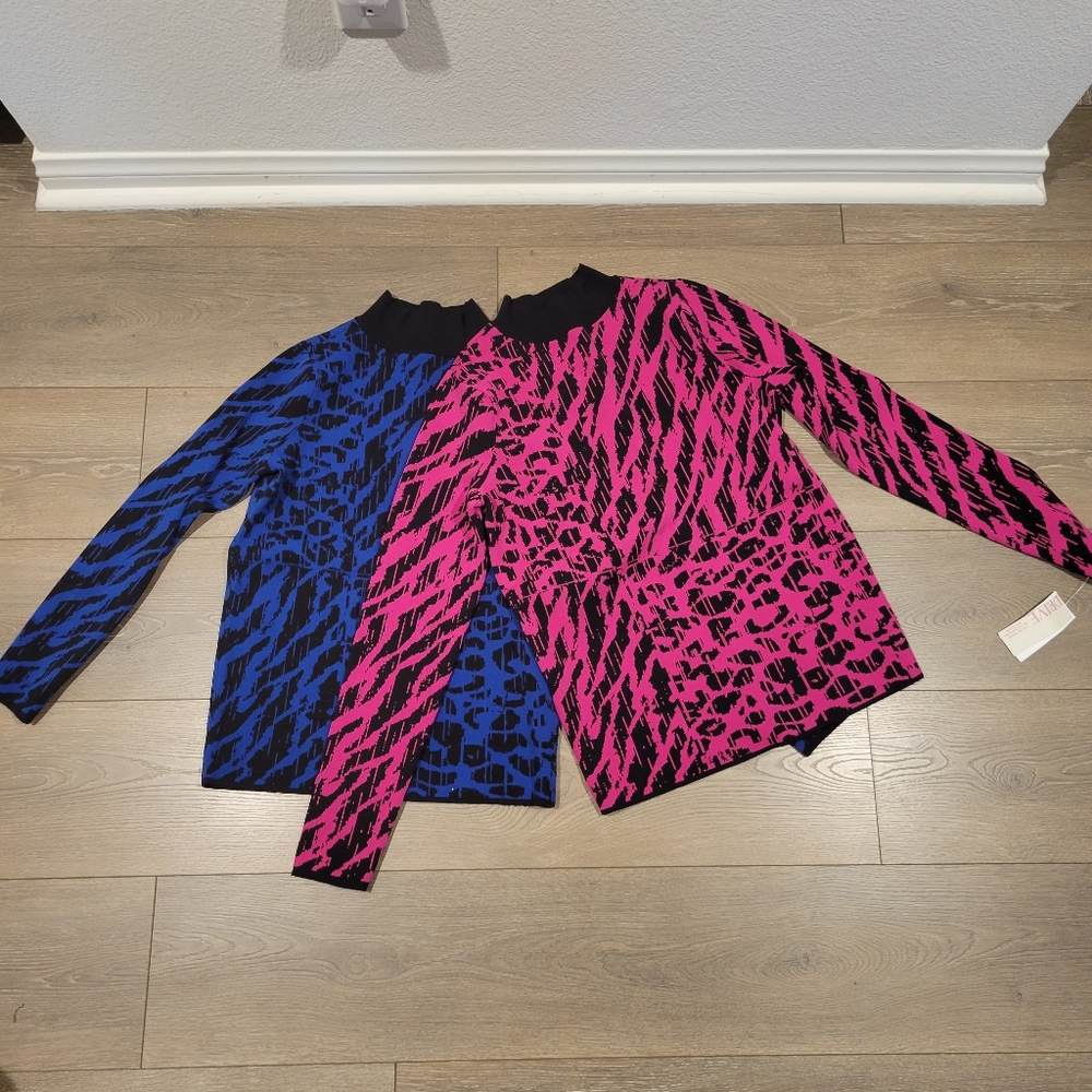 Willow Drive 2PK Turtle Neck Sweaters XS # 466